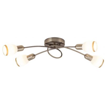 Rabalux Elite lampa podsufitowa 4x40 W biała-brązowa 5973