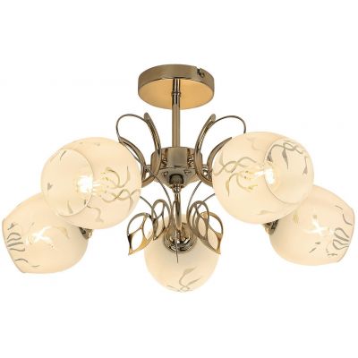 Rabalux Fauna lampa podsufitowa 5x40 W złota 5099