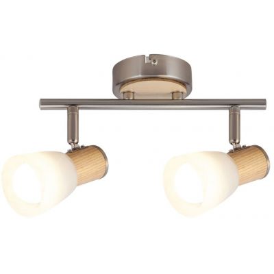 Rabalux Gavin lampa podsufitowa 2x40 W biała-chrom-satyna 6487