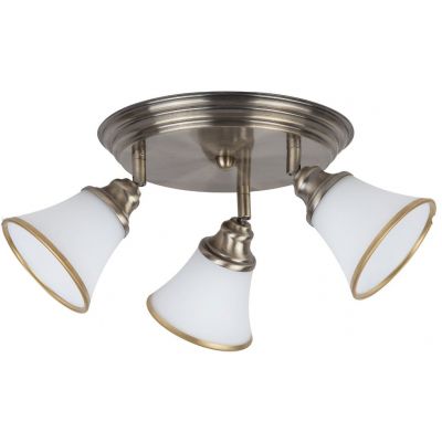 Rabalux Grando lampa podsufitowa 3x40 W biała-brązowa 6548