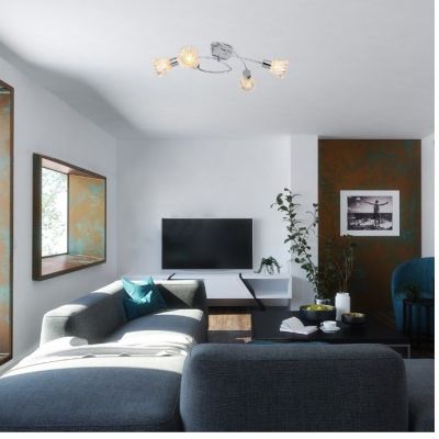 Rabalux Hestia lampa podsufitowa 4x40 W chrom-przezroczysta 5302