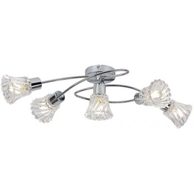 Rabalux Hestia lampa podsufitowa 5x40 W chrom-przezroczysta 5304