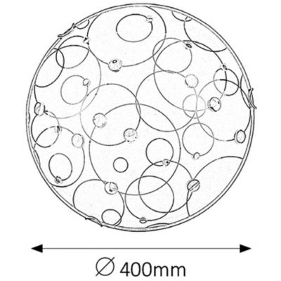 Rabalux Jolly plafon 2x60 W biały-wzór 1862