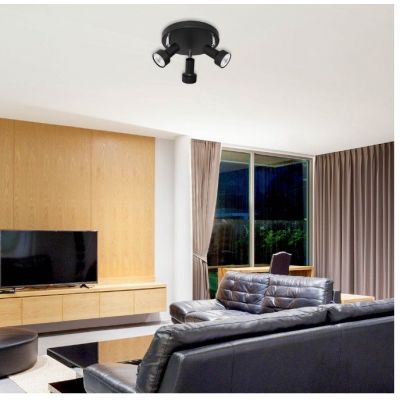 Rabalux Konrad lampa podsufitowa 3x50 W czarna 5324