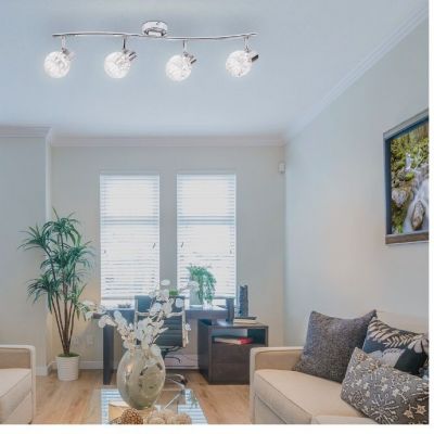 Rabalux Lauren lampa podsufitowa 4x40 W chrom-przezroczysta 6094