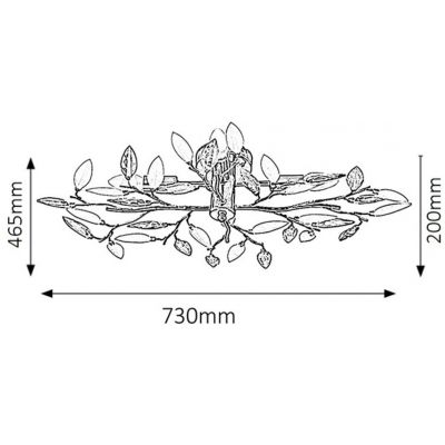 Rabalux Lilian lampa podsufitowa 4x40 W chrom 2839
