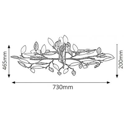 Rabalux Lilian lampa podsufitowa 4x40 W brązowa 2849