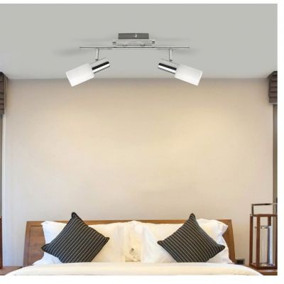 Rabalux Logan lampa podsufitowa 2x40 W biała-chrom 6097