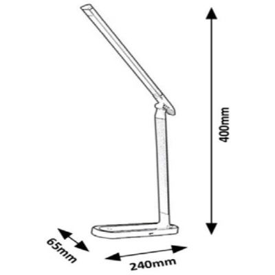 Rabalux Misha lampa biurkowa 1x7 W czarna 3350
