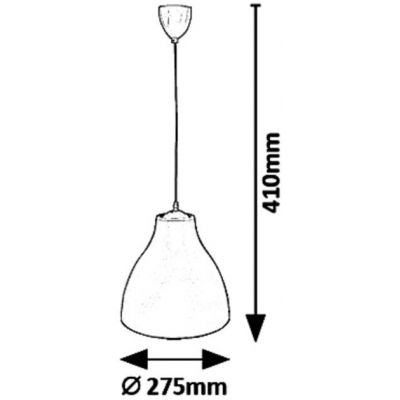 Rabalux Morris lampa wisząca 1x40 W szary/popielaty 5060