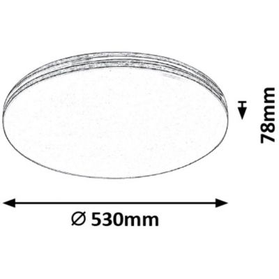 Rabalux Oscar plafon 1x36 W biały 3411