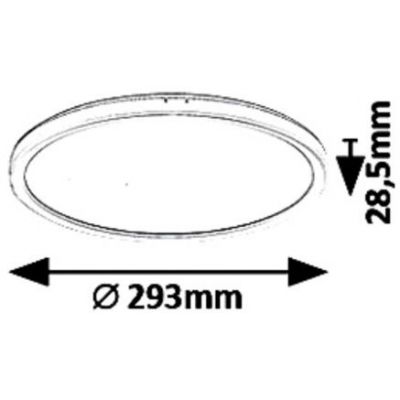 Rabalux Pavel plafon 1x18 W biały 3427