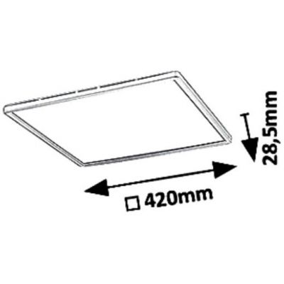 Rabalux plafon 1x22 W biały 3430