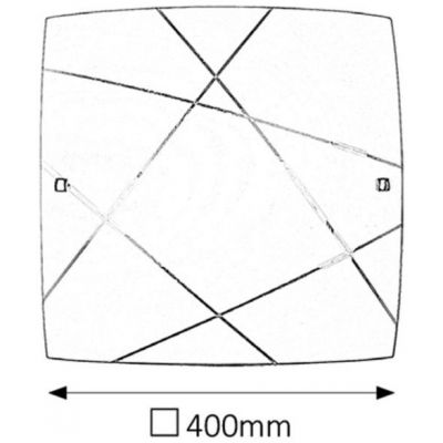 Rabalux Phaedra plafon 2x60 W biały-wzór 3699