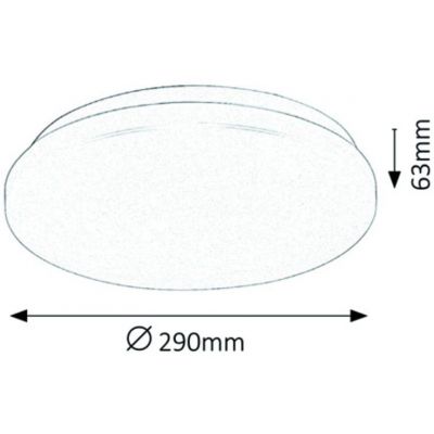 Rabalux Rob plafon 1x20 W biały 3338
