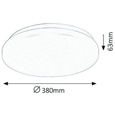 Rabalux plafon 1x32 W biały 3339