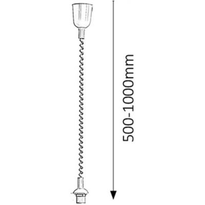 Rabalux Rolly lampa wisząca 1x60 W brązowa 9923