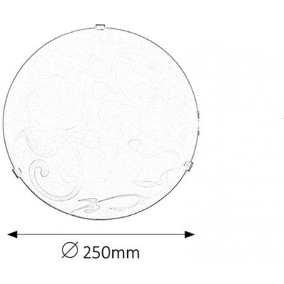 Rabalux Scroll plafon 1x60 W biały 1845
