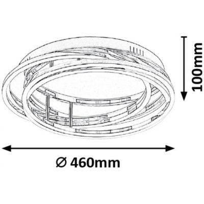 Rabalux Selena lampa podsufitowa 1x40 W chrom 2183