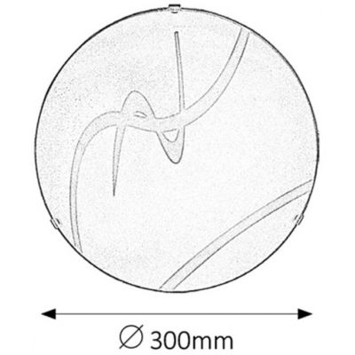 Rabalux Soley plafon 1x60 W biały-wzór 1818