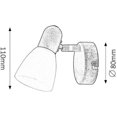 Rabalux Soma kinkiet 1x40 W brązowy-kremowy 6591