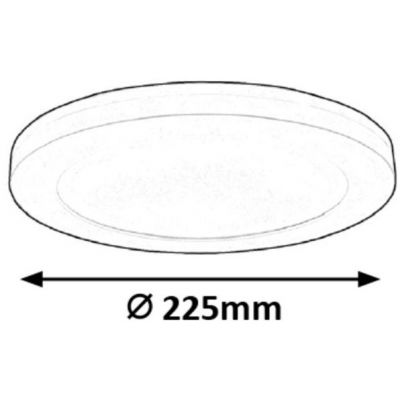 Rabalux plafon 1x18 W biały 1491