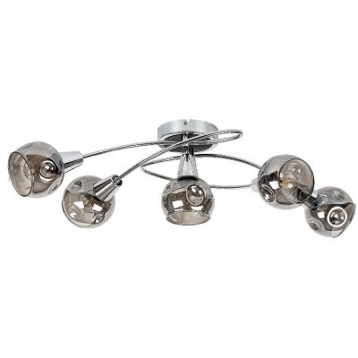 Rabalux Tamara lampa podsufitowa 5x40 W chrom-przydymiona 5349