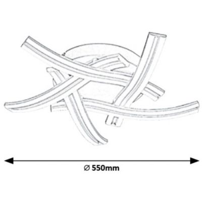 Rabalux Tulio lampa podsufitowa 60 W biała 5890