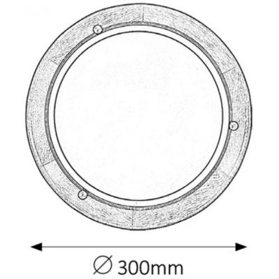 Rabalux Ufo plafon 1x60 W brązowy 5417