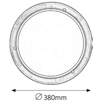 Rabalux Ufo plafon 2x60 W brązowy 5427