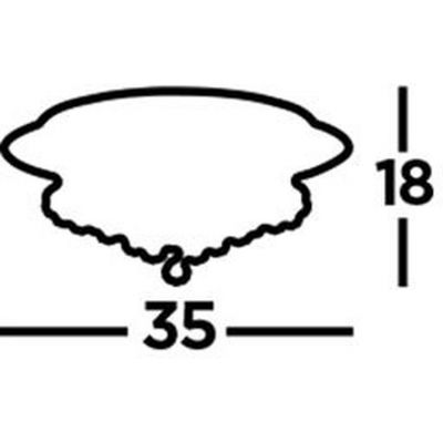 Searchlight Hanna lampa podsufitowa 4x33W złoty/kryształ 3404-4GO