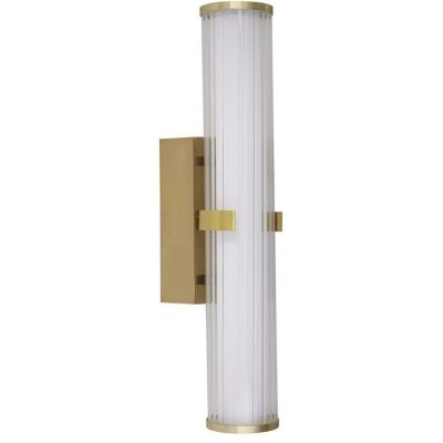 Searchlight Clamp kinkiet 1x18W LED złoty/szkło opalowe 63125-1GO