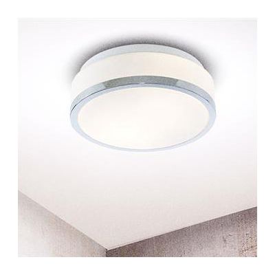 Searchlight Discs plafon 2x60W chrom/szkło białe 7039-28CC