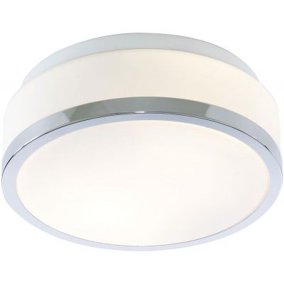 Searchlight Discs plafon 2x60W chrom/szkło białe 7039-23CC