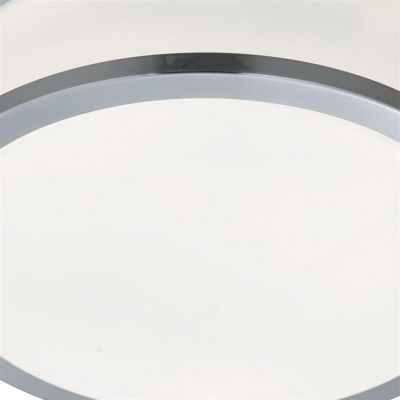 Searchlight Discs plafon 2x60W srebrny/szkło białe 7039-23SS