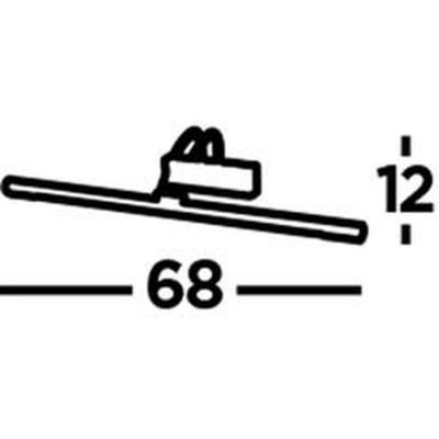 Searchlight Picture lights kinkiet 1x13W LED antyczny mosiądz 8343AB