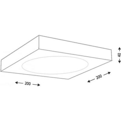 Shilo Ito plafon 1x14,5W LED czarny 1190