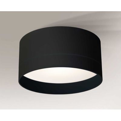 Shilo Tosa lampa podsufitowa 1x15W LED czarna 7066