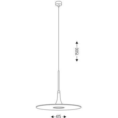 Shilo Masaki lampa wisząca 1x4,5W LED czarna 7938
