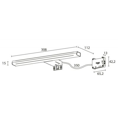 Sapho Felina kinkiet 1x8 W chrom FE030