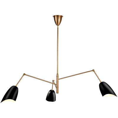 Step Into Design Ragno lampa wisząca 3x40 W czarna-złota ST-8625P black