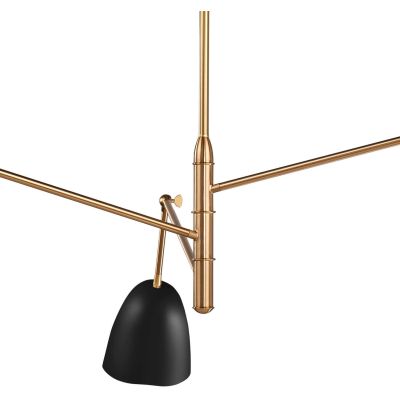 Step Into Design Ragno lampa wisząca 3x40 W czarna-złota ST-8625P black