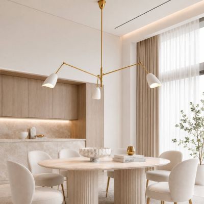 Step Into Design Ragno lampa wisząca 3x40 W biała-złota ST-8625P white