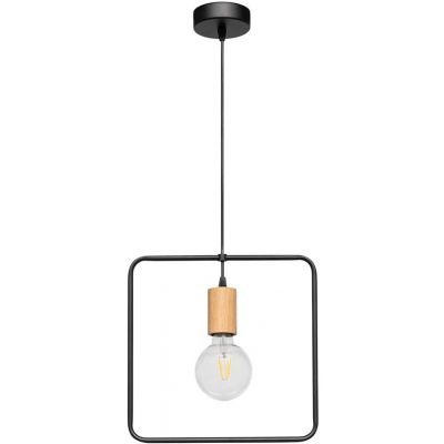 Spot-Light Carsten Wood lampa wisząca 1x60W czarny/dąb olejowany 1651174