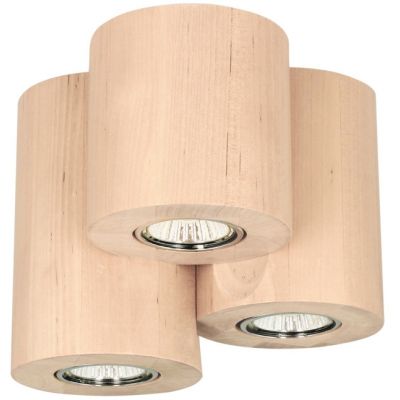 Spot-Light Wooddream Round lampa podsufitowa 3x6W brzoza 2066360