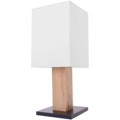 Spot-Light Anes lampa stołowa 1x25W czarny/drewno/biały 74529187