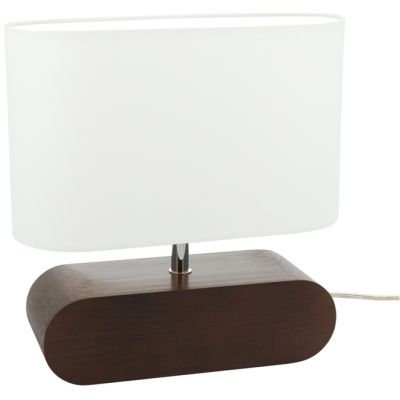 Spot-Light Marinna lampa stołowa 1x25W orzech/biały 7611076