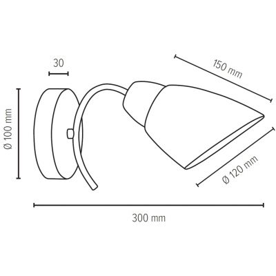 Spot-Light Viletta kinkiet 1x60 W biały-chrom 8141128
