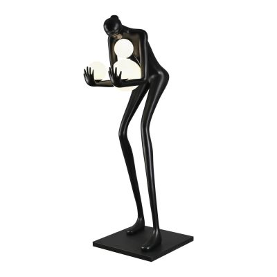 Step Into Design Woman lampa stojąca 4x40 W czarna DN433-F BLACK