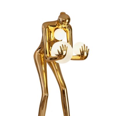 Step Into Design Woman lampa stojąca 4x40 W złota DN433-FGOLD